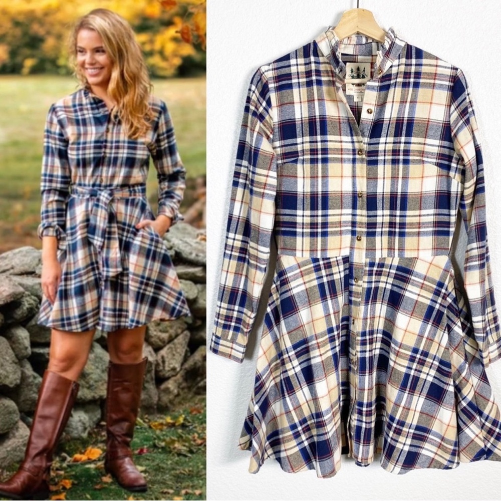 Kiel James Patrick Acorn Harvest Flannel Dress - XL